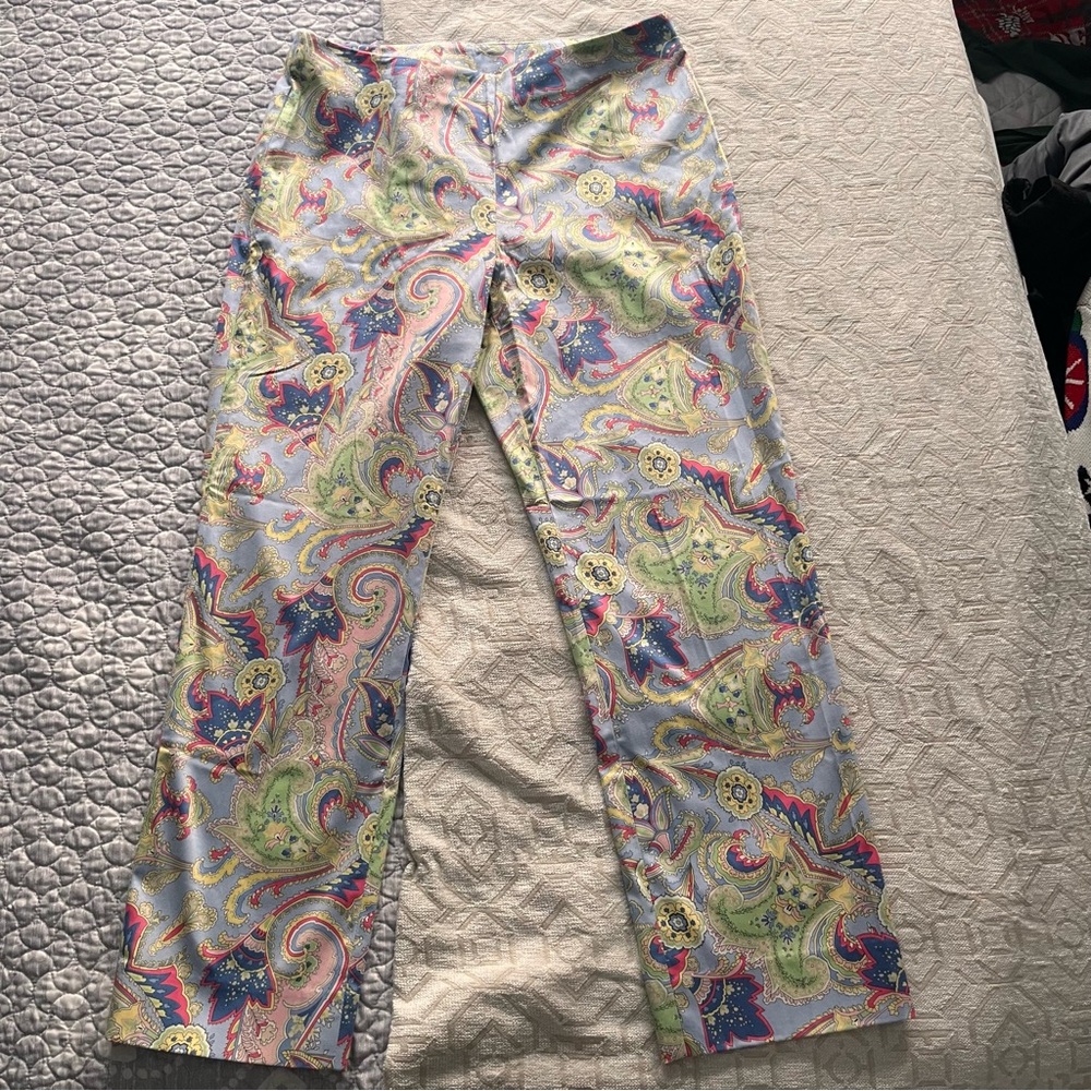 Ralph Lauren Vibrant Paisley Print Pants. Women’s size 6.